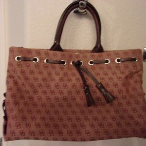 Dooney & Bourke Red Monogram Canvas Bag